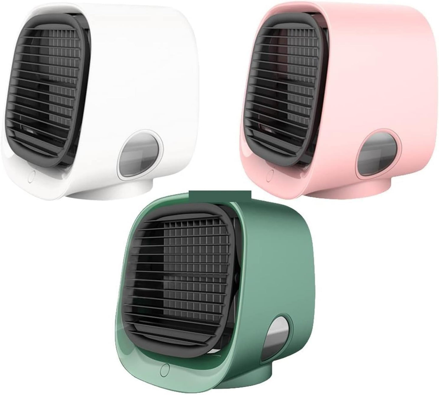DieffematicKTY Climatiseur Mobile Air Cooler Fan Mini Desktop Air Conditioner With Night Light Mini Water Cooling Fan Humidifier (Color : Green)