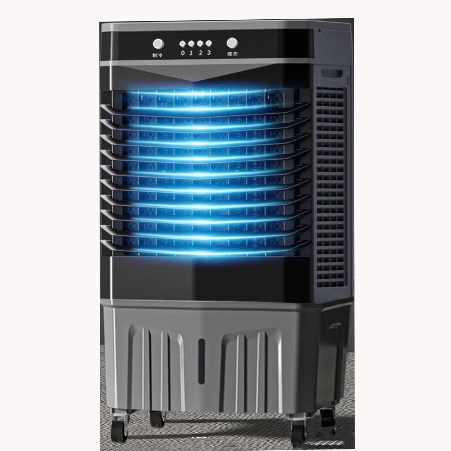 GENERIC Refroidisseur D'air De Refroidissement 4D, 3 Vitesses Et Humidificateur, 12H Minuterie, 120 Oscillation, Grand Réservoir Pour La Maison De Bureau De Chambre, Fonctionnement Silencieux Avec Télécommand