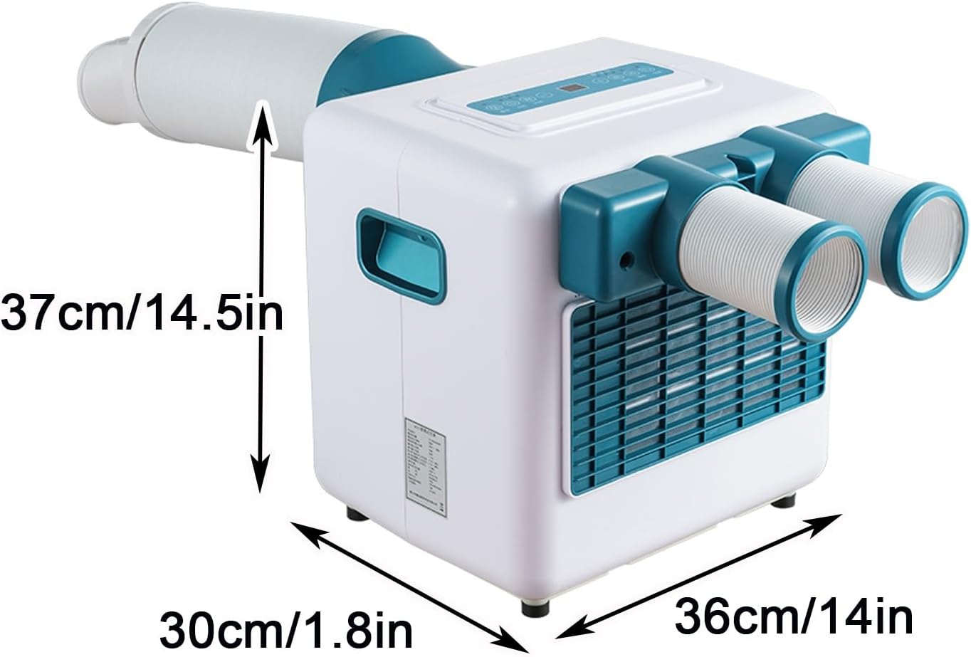 GENERIC Climatiseur De Camping Portable, Petit Refroidisseur D'air Avec Télécommande Et Minuterie, Compresseur De Réfrigération Pour Chambre, Bureau, Extérieur, 220 V