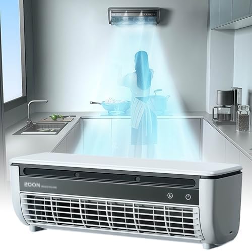  Climatisation Murale Avec Charge Sans Fil, Ventilateur Silencieux à 3 Vitesses Pour Le Bureau De Cuisine, Unité De Refroidissement Portable Compacte Avec Moteur De Lévitation Magnétique Et Circulation