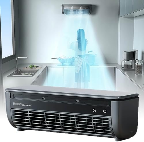 GENERIC Climatiseur Portable Avec Chargement Sans Fil – Installation Murale Pour Cuisine, Chambre à Coucher Et Bureau