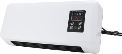  Mini Climatiseur Mural 2 En 1, Unité De Refroidissement Et De Chauffage Portable Avec Télécommande, Pour Chambre à Coucher, Bureau, Camping (Prise UE 220V)