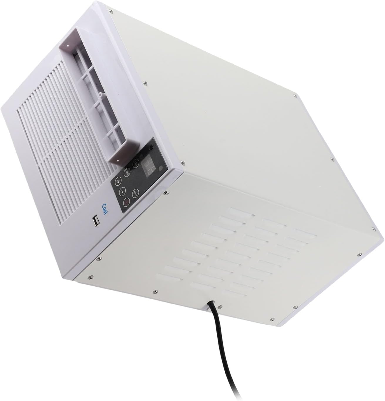  Climatiseur Portable, Unité De Refroidissement Et De Chauffage Compacte De 280 W Avec Télécommande à écran Tactile, Mode Veille à Faible Bruit, Pour Petite Pièce, Dortoir, (Prise UE 220V)