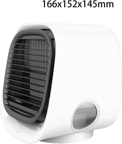  DieffematicKTY Climatiseur Mobile Air Cooler Fan Mini Desktop Air Conditioner With Night Light Mini Water Cooling Fan Humidifier (Color : Green)