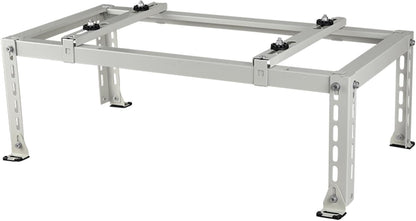 GENERIC Support De Climatiseur Sans Perçage Pouvant Supporter Jusqu'à 217,7 Kg - Support Au Sol Robuste Pour Mini Pompe à Chaleur - Coussinets D'amortissement Des Vibrations Inclus