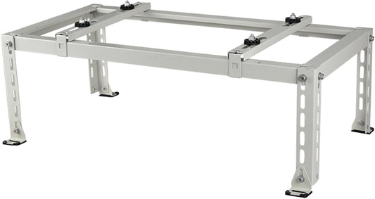 GENERIC Support De Climatiseur Sans Perçage Pouvant Supporter Jusqu'à 217,7 Kg - Support Au Sol Robuste Pour Mini Pompe à Chaleur - Coussinets D'amortissement Des Vibrations Inclus