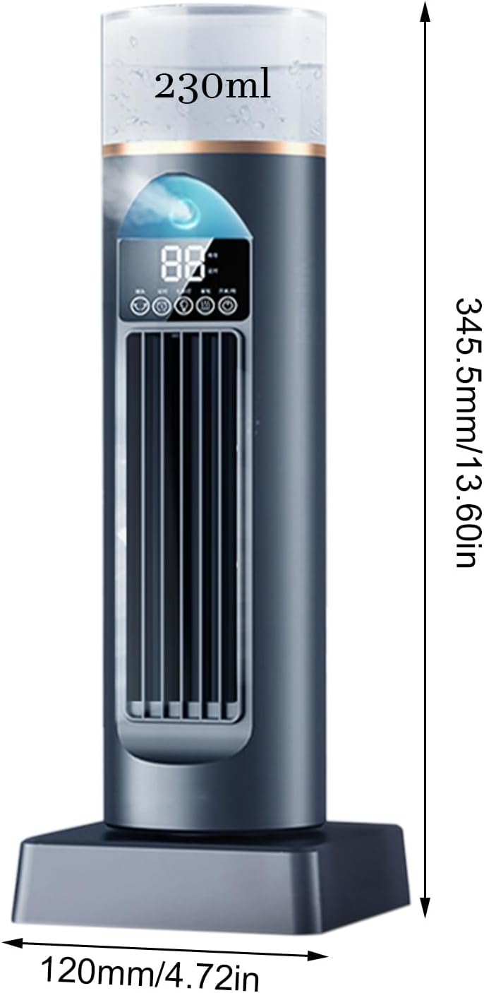  Ventilateur Rafraîchisseur D'Air - Ventilateur Climatiseur Personnel - Vitesses Réglables Portable Pour Maison Chambre Séjour Garage Camping