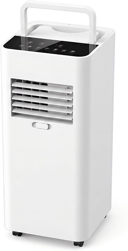  Climatiseur Portable Silencieux Smart AC Refroidit Jusqu'à 300 Sq.Ft.Unité Avec Ventilateur Et Déshumidificateur LED Affichage à Distance 24H Minuterie Kit D'installation Pour La Chambre à Coucher