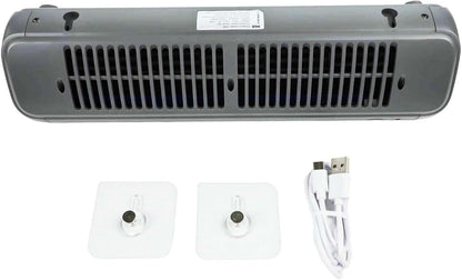  Ventilateur De Climatiseur Portable Avec Câble 3 Vitesses De Vent Pour La Maison, Le Bureau, La Chambre à Coucher (noir)