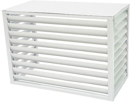 GENERIC Housse De Protection Décorative Pour Climatiseur Extérieur En Aluminium Résistant Aux Intempéries Pour Climatiseurs Centraux - Protection élégante Contre Les éléments Et Résistant Aux Intempéries