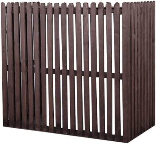 GENERIC Housse En Bois Pour Climatiseur - 120 X 60 X 109 Cm - Marron - Brise-vue - Protection Contre Les Intempéries - Pour Climatisation Extérieure