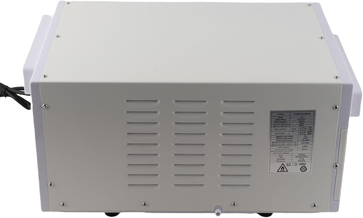  Climatiseur Portable, Unité De Refroidissement Et De Chauffage Compacte De 280 W Avec Télécommande à écran Tactile, Mode Veille à Faible Bruit, Pour Petite Pièce, Dortoir, (Prise UE 220V)