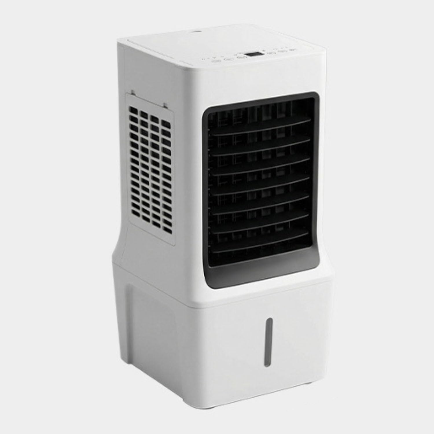 GENERIC Refroidisseur évaporatif Portable Avec Réservoir De 12L, Humidificateur Silencieux Avec 60° Pivotant, Climatisation à économie D'énergie Pour Chambres Et Bureau, Refroidissement Sans Tube