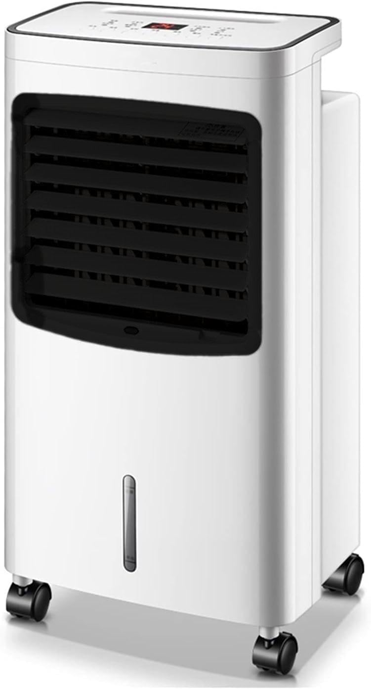 GENERIC Refroidisseur D'évaporation Efficace énergétique Avec Télécommande, Ventilateur Portable De Merde Pour Le Patio De Bureau à Domicile, Climatiseur Mobile Silencieux Avec Mode De Chauffage, Flux D'air D