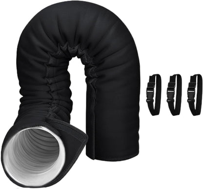  Gaine Isolante Thermique Pour Tuyau Climatiseur Portable, Installation Rapide Sans Outils, Anti-UV, Réduit Perte D'Énergie, Lavable Pour Maison, Bureau, Garage, Idéal Pour, 5/5,9 Pouces