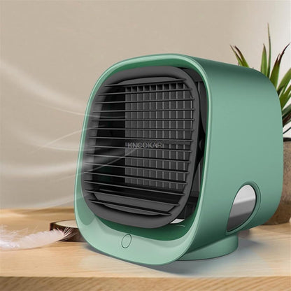  DieffematicKTY Climatiseur Mobile Air Cooler Fan Mini Desktop Air Conditioner With Night Light Mini Water Cooling Fan Humidifier (Color : Green)
