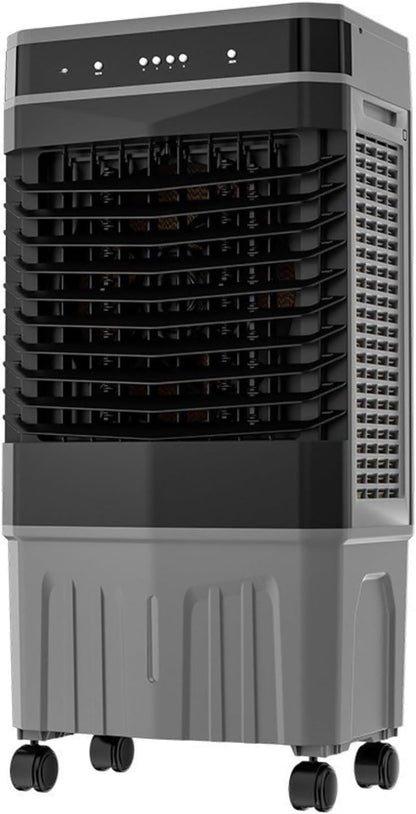 GENERIC Ventilateur De Refroidisseur D'air Portable Avec Boîtes à Glace, 3 Vitesses, Humidificateur Oscillant Pour Bureau De Chambre, Refroidissement Par évaporation Silencieux Avec Minuterie Et Roues