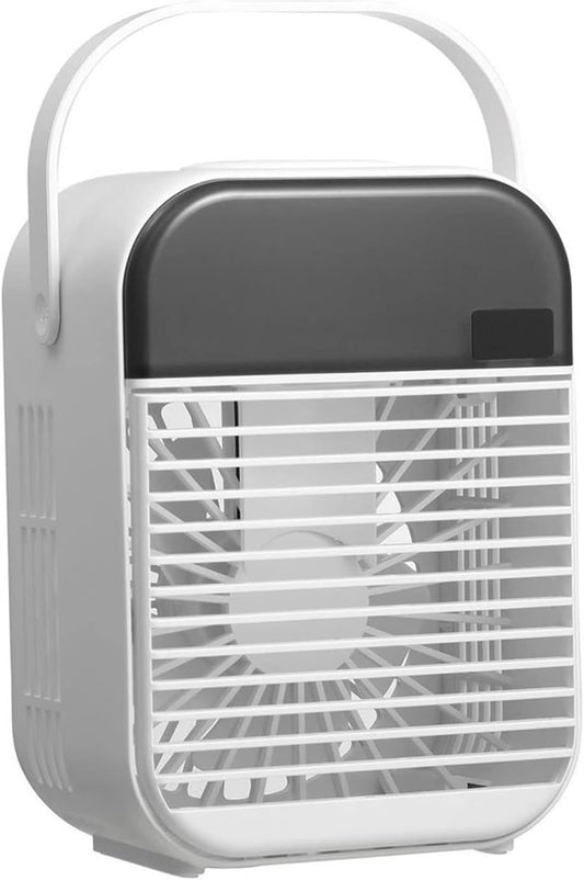  DieffematicKTY Climatiseur Mobile Cooling Fan Air Conditioner Humidifier Handheld Smart Digital Night Light Cold Fog Diffuser Fan Suitable For Office Home