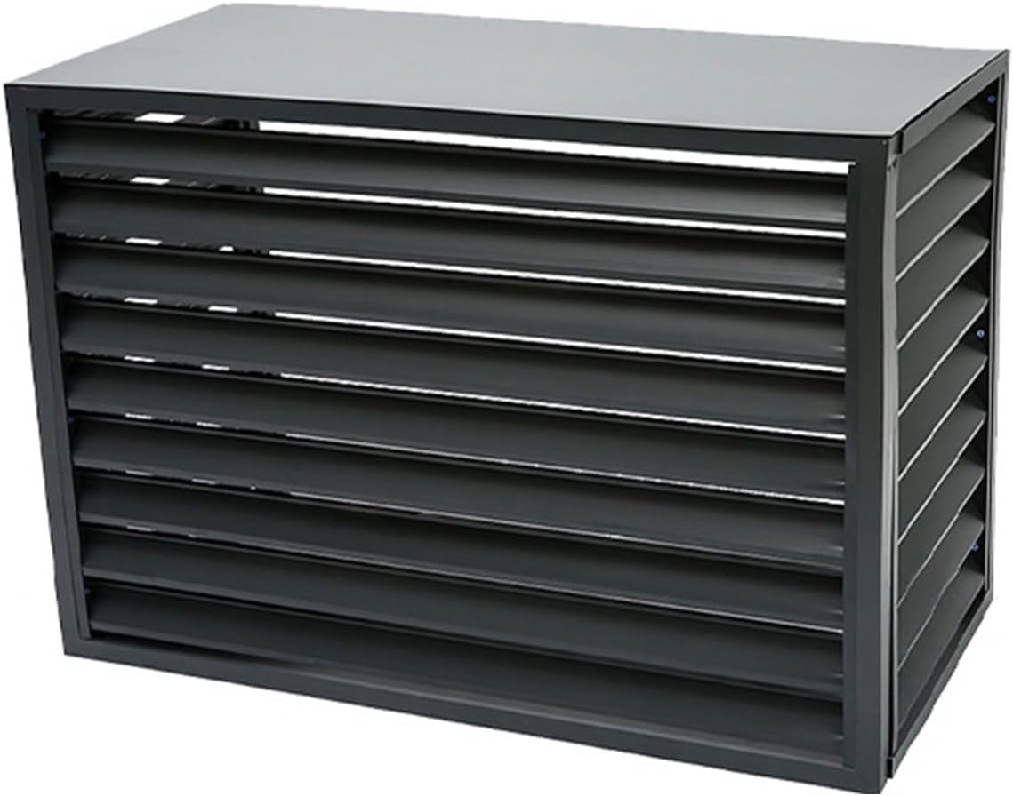GENERIC Housse Décorative En Aluminium Pour Climatiseur Extérieur, 100 X 70 X 50 Cm – Housse Résistante Aux Intempéries Pour Unités Extérieures Centrales
