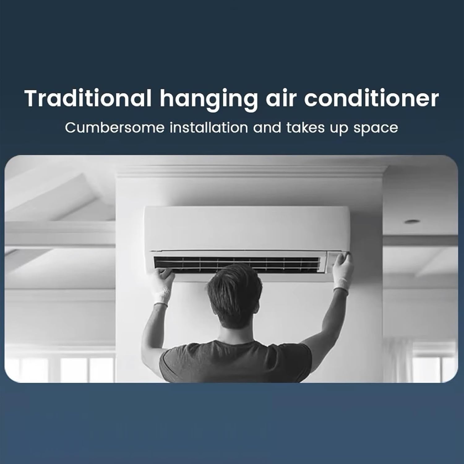  Ventilateur Rafraîchissant D'Air Conditionné,Ventilateur D'Air Frais Pour Chambre | Rafraîchisseur D'Espace à Recharge Sans Fil Trois Vitesses Pour Maison Bureau Camping Voyage