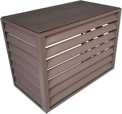 GENERIC Housse De Protection Pour Climatiseur D'extérieur – Protection Contre La Poussière Et La Persienne En Aluminium Pour Pompes à Chaleur – Résistante Aux Intempéries – Clôture élégante Pour Intérieur