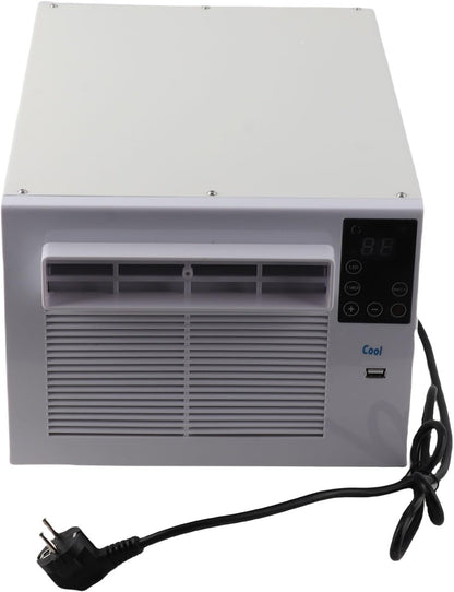  Climatiseur Portable, Unité De Refroidissement Et De Chauffage Compacte De 280 W Avec Télécommande à écran Tactile, Mode Veille à Faible Bruit, Pour Petite Pièce, Dortoir, (Prise UE 220V)