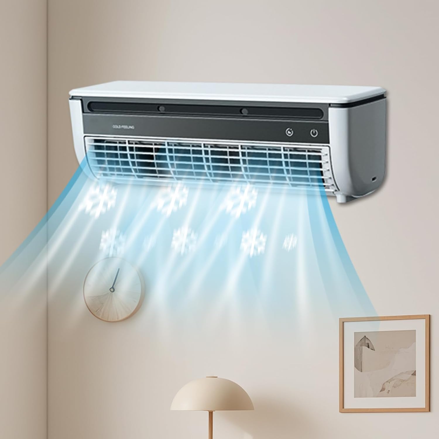  Ventilateur Rafraîchisseur D'Air Pour Pièce | Ventilateur Rafraîchisseur D'Air | Appareil Trois Vitesses Réglable Pour Optimisation Espace Intérieur Extérieur Dorm Camping Table
