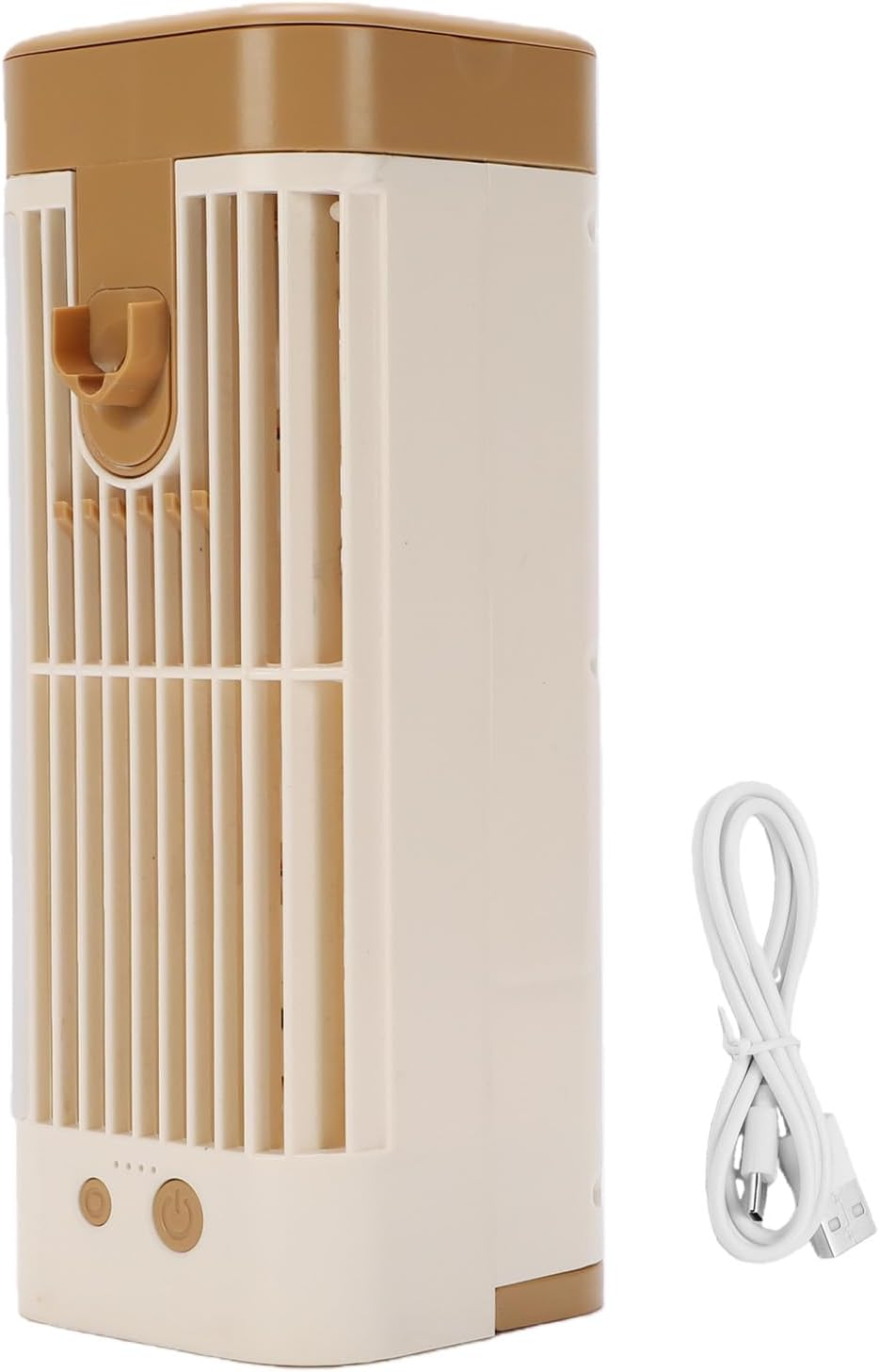  Mini Ventilateur De Climatiseur USB, Refroidisseur AC Portable Avec Glacière Et Ventilateur à Brume Silencieux à 3 Vitesses Avec Veilleuse Pour Bureau, Dortoir, Refroidissement