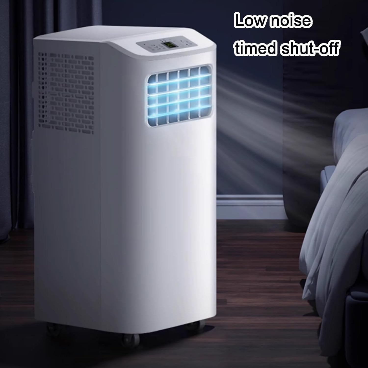 GENERIC Climatiseurs Portables 7800 BTU Pour Chambres A Coucher, 2 Vitesses, Compresseur De Refroidissement Minuterie De 12 H Refroidisseur D'air Avec Kit De Fenêtre Pour Bureau A Domicile, 220V