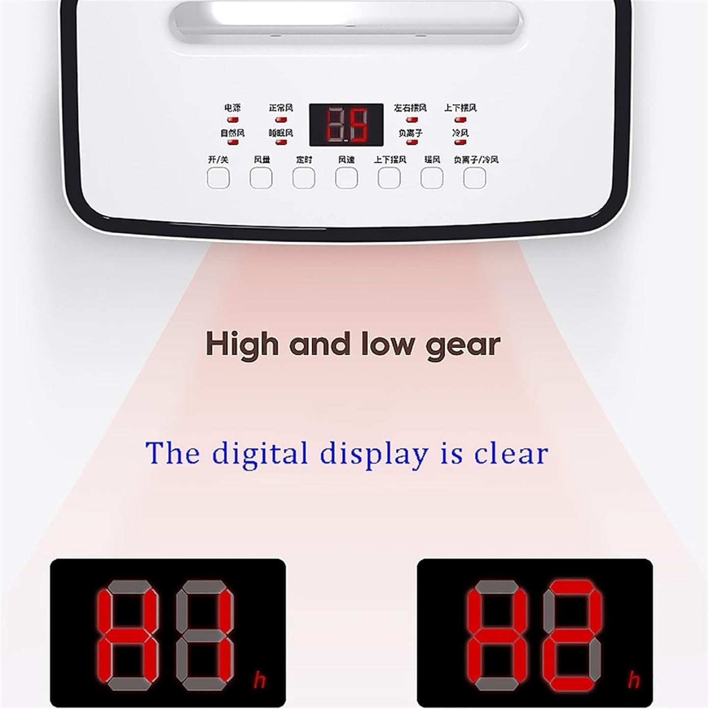 GENERIC Refroidisseur D'évaporation Portable Avec Télécommande - Unité De Refroidissement Mobile Efficace En énergie Pour Une Utilisation Intérieure Et Extérieure, Vitesse De Ventilateur Réglable Et Fonctionn