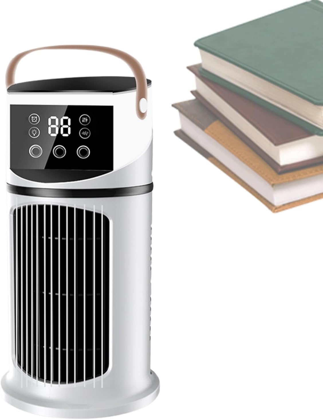  Climatiseur Ventilateur,Climatiseur Mobile Pour Intérieur - Réglable Avec Éclairage LED Pour Chambre Bureau Dortoir Sommeil Et Travail
