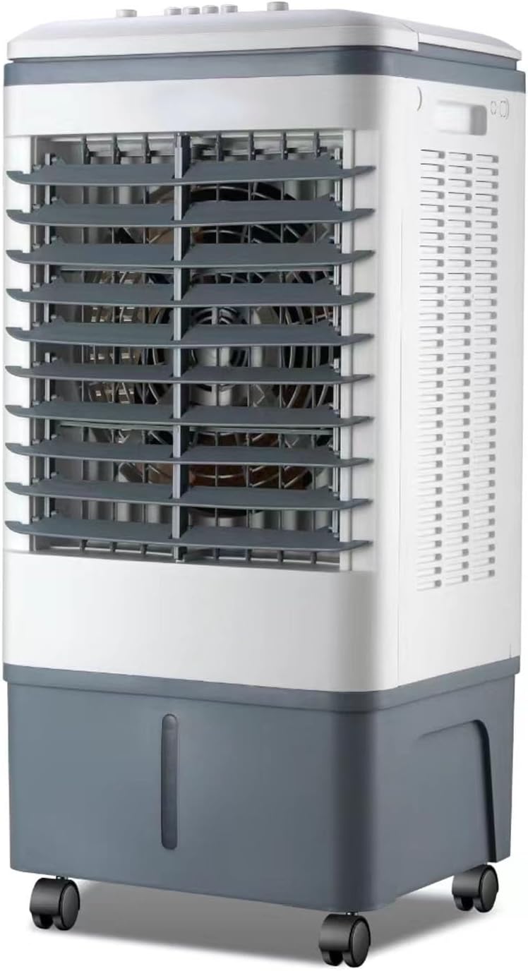  Climatiseur Évaporatif Portable 25L, Refroidisseur D'Air 3-en-1 Avec Télécommande, Écran Tactile, 3 Vitesses, Oscillation Automatique, Minuterie 12H, Silencieux 80W Pour Maison Bureau Chambre