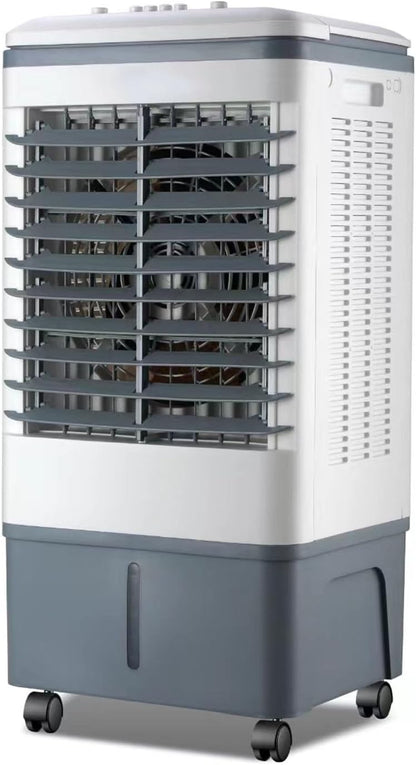  Climatiseur Évaporatif Portable 25L, Refroidisseur D'Air 3-en-1 Avec Télécommande, Écran Tactile, 3 Vitesses, Oscillation Automatique, Minuterie 12H, Silencieux 80W Pour Maison Bureau Chambre