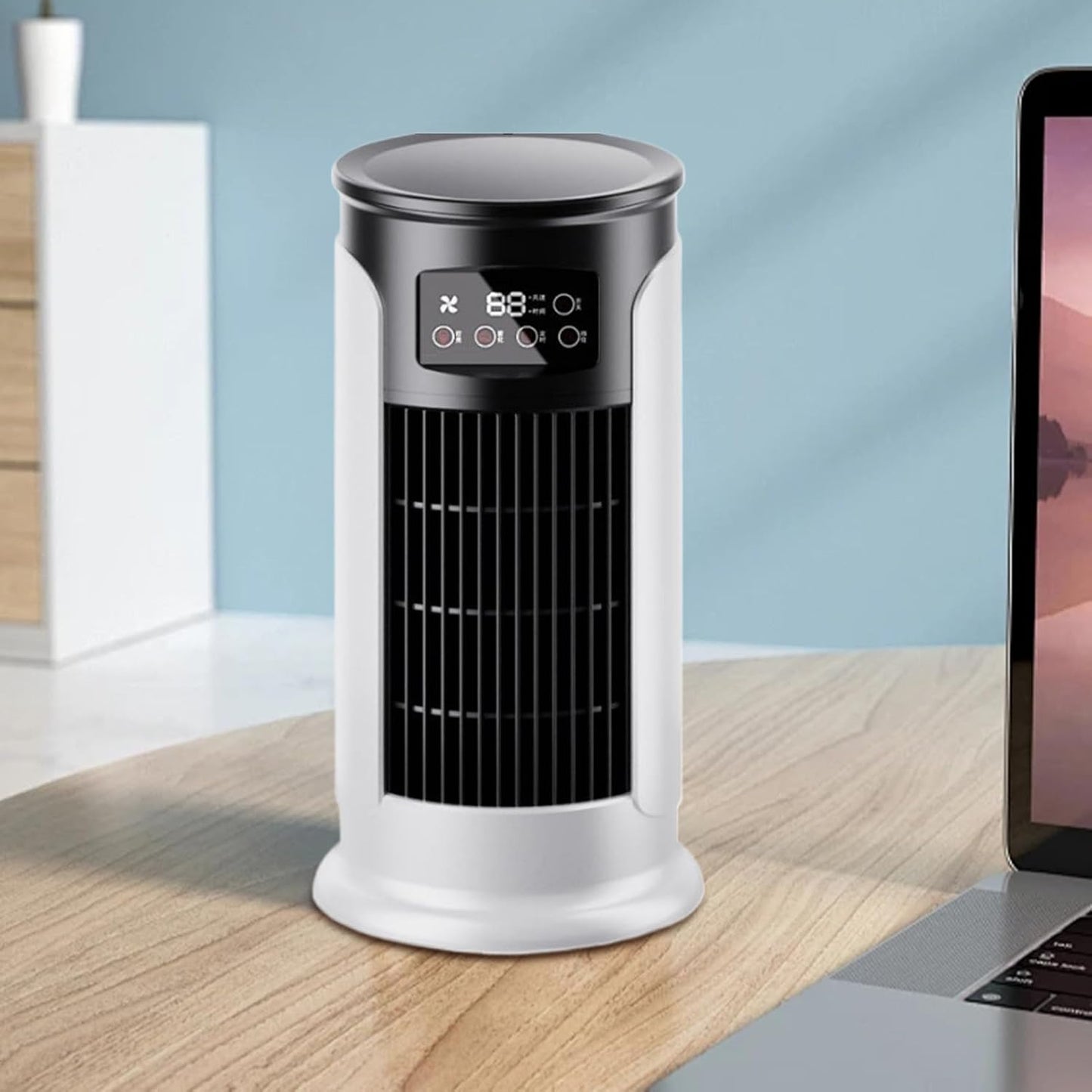  Ventilateur AC,Ventilateur Personnel Rafraîchisseur D'Air Évaporatif | Ventilateur Personnel Évaporatif Silencieux USB Vitesses Réglables Pour Table Et Chevet