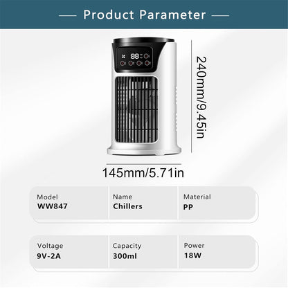  Ventilateur De Climatiseur Portable,Climatiseurs Portables | Climatisation Personnelle - Petit Refroidisseur D'air De Ventilateur De Refroidissement Silencieux De Climatisation Pour La Chambre à Couch