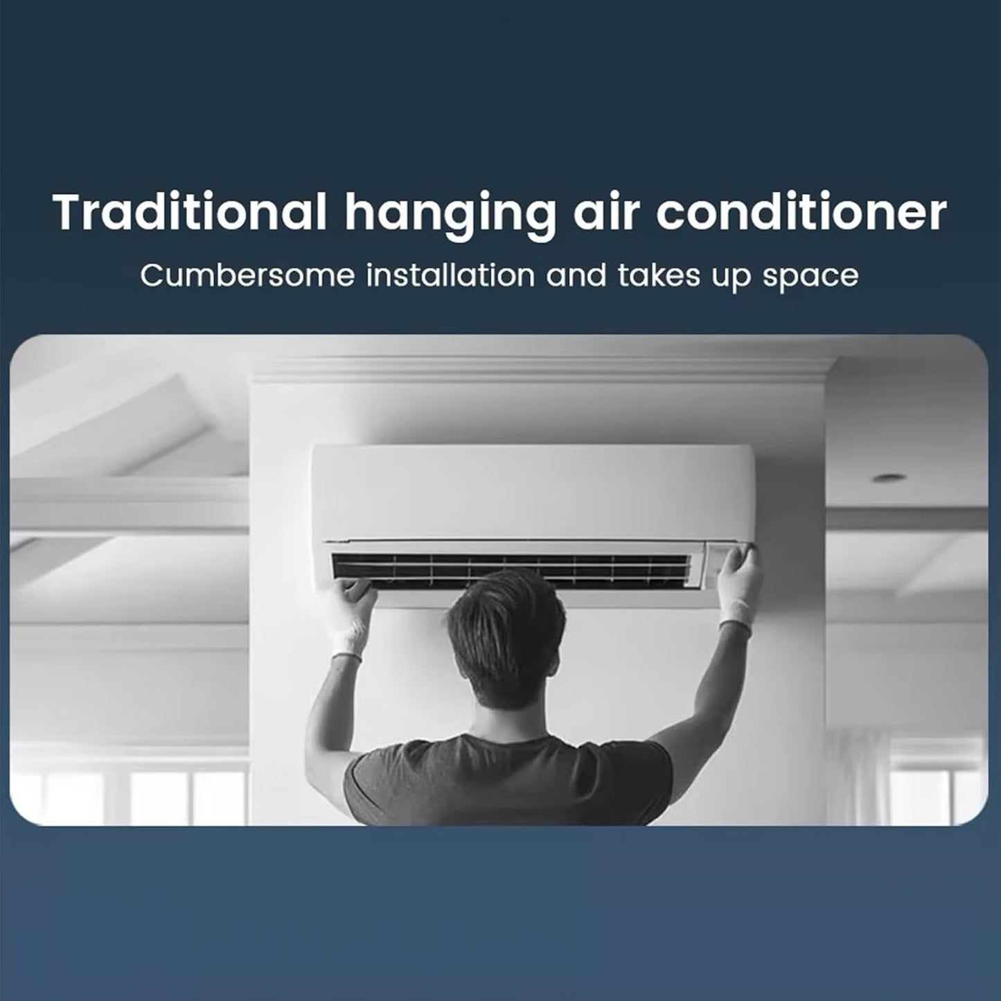  Ventilateur Avec Climatiseur,Ventilateur Rafraîchisseur D'Air - Appareil De Ventilation Avec Fonction Chargeur Sans Fil Pour Usage Intérieur Extérieur Maison Voyage