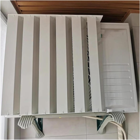 GENERIC Housse De Protection Pour Climatiseur Extérieur - Pour Pompe à Chaleur - Écran De Persienne D'aération (65 X 65 Cm) - Protection Résistante Aux Intempéries Pour L'efficacité énergétique Et La