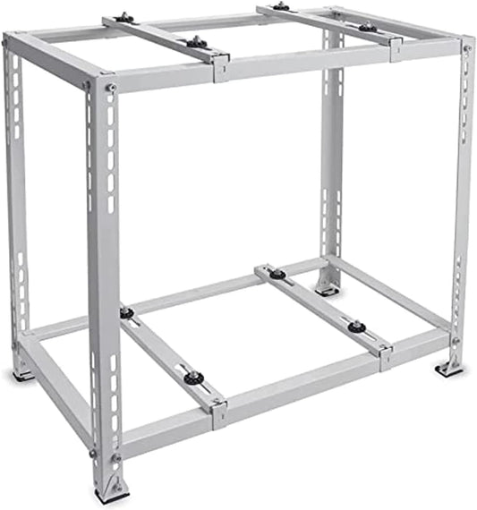  Support De Climatiseur - Mini Unité Extérieure Divisée - Base Robuste à Double Niveau - Absorbe Les Vibrations - Support De Pompe à Chaleur - Solution De Montage AC