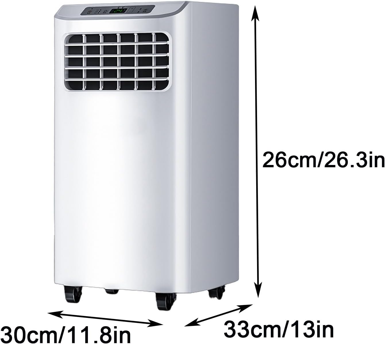 GENERIC Climatiseurs Portables 7800 BTU Pour Chambres A Coucher, 2 Vitesses, Compresseur De Refroidissement Minuterie De 12 H Refroidisseur D'air Avec Kit De Fenêtre Pour Bureau A Domicile, 220V