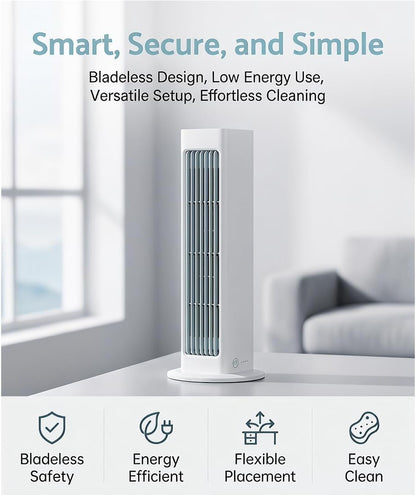  Climatiseur Portable Breeza Pro 2.0 Original, Climatiseur, Installation Sans Perçage, 3 Vitesses, Ultra Silencieux Et Écoénergétique, Pour Chambre, Bureau (Blanc,Rechargeable)