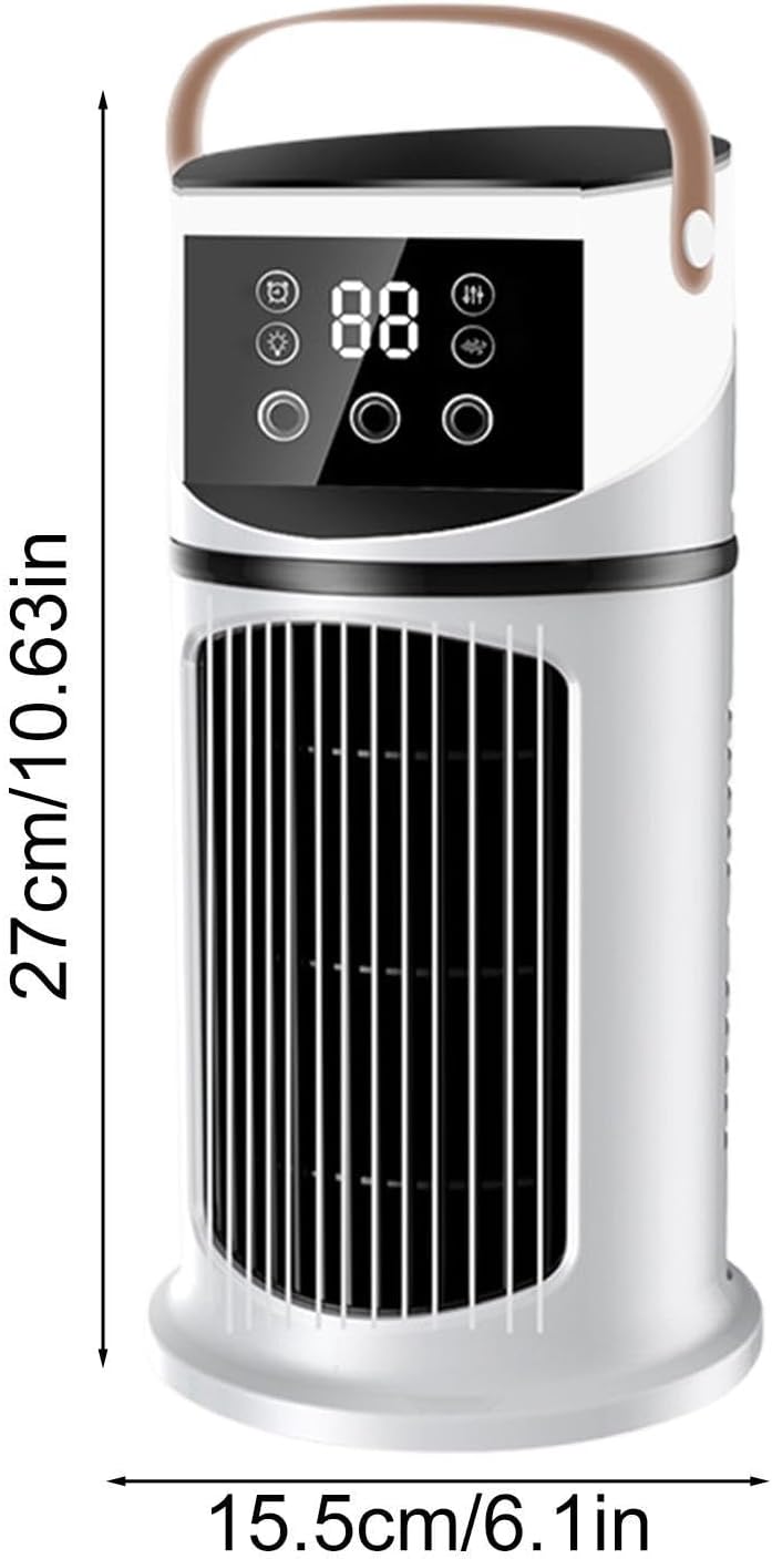  Ventilateur Climatiseur Portable, Ventilation Pour Climatiseur, 9 Vitesses Réglables Refroidisseur D'air Silencieux Sans Pales Ventilateurs, Refroidissement Rapide Ventilateurs De Climatisation