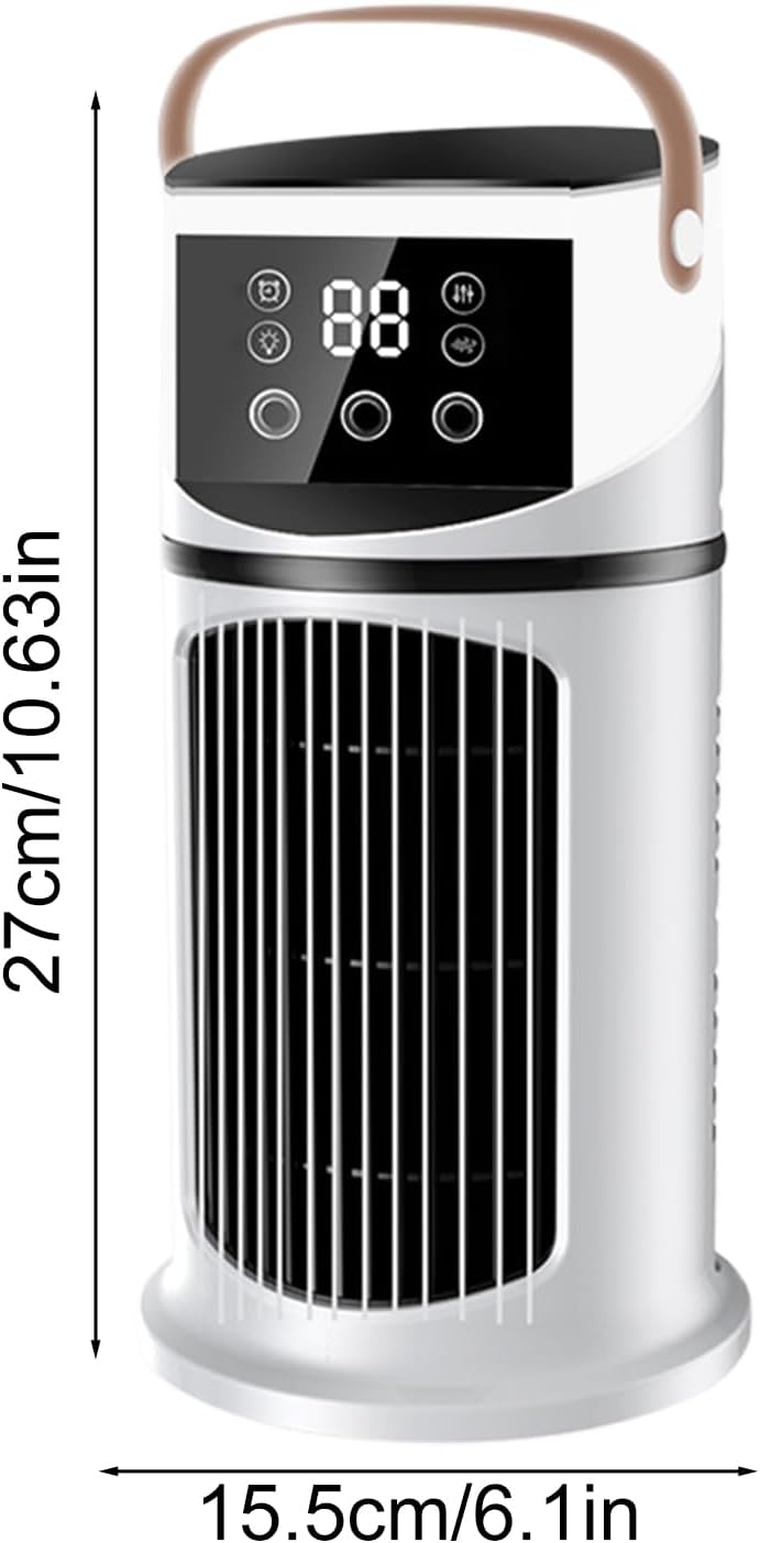  Climatiseur Ventilateur,Climatiseur Mobile Pour Intérieur - Réglable Avec Éclairage LED Pour Chambre Bureau Dortoir Sommeil Et Travail