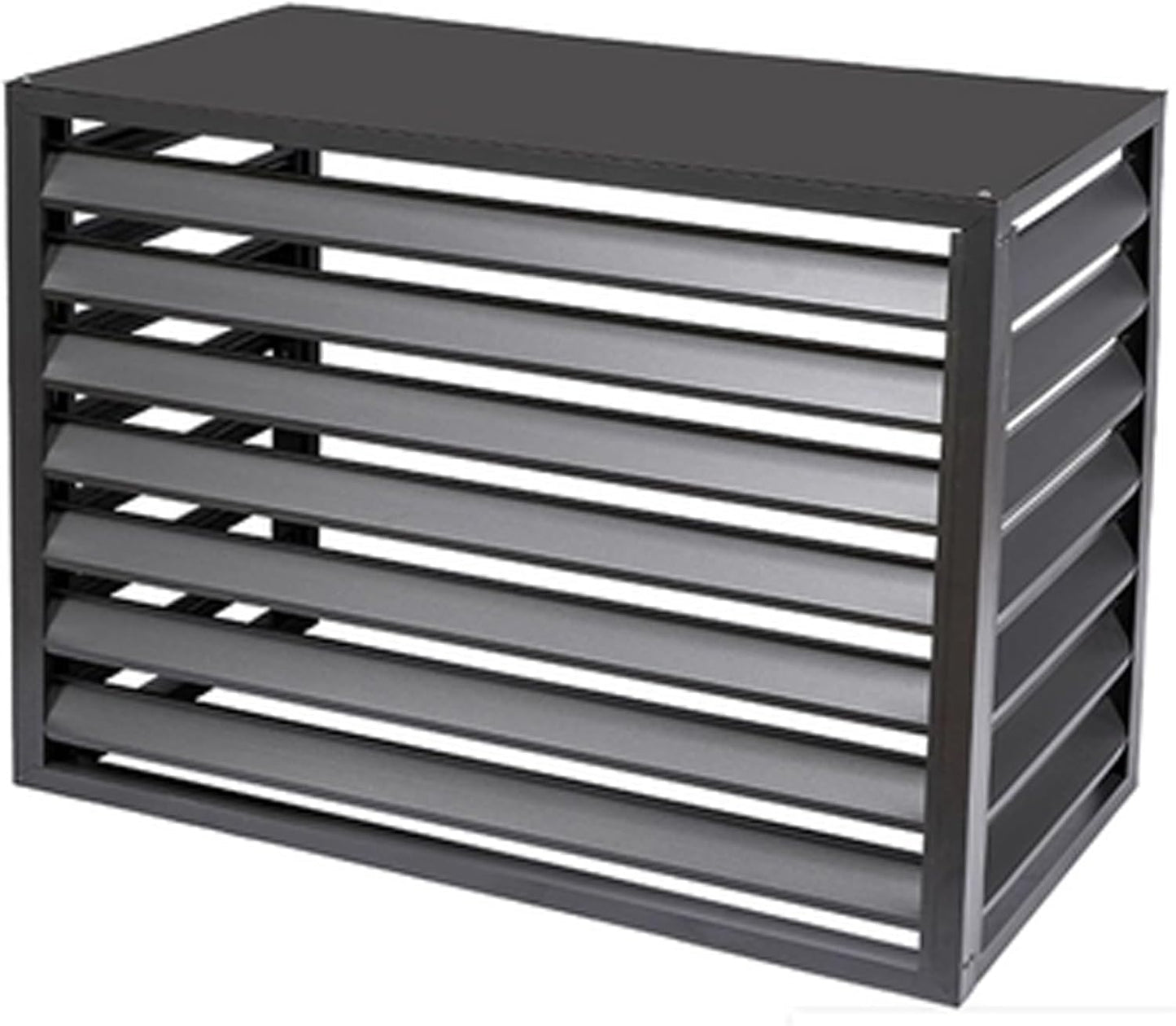 GENERIC Housse De Climatiseur Extérieur En Alliage D'aluminium Durable Et Couvercle De Poubelle - Parfait Pour Les Patios, Terrasses, Restaurants, Cafés - Résistant Aux Intempéries, Design élégant (couleur