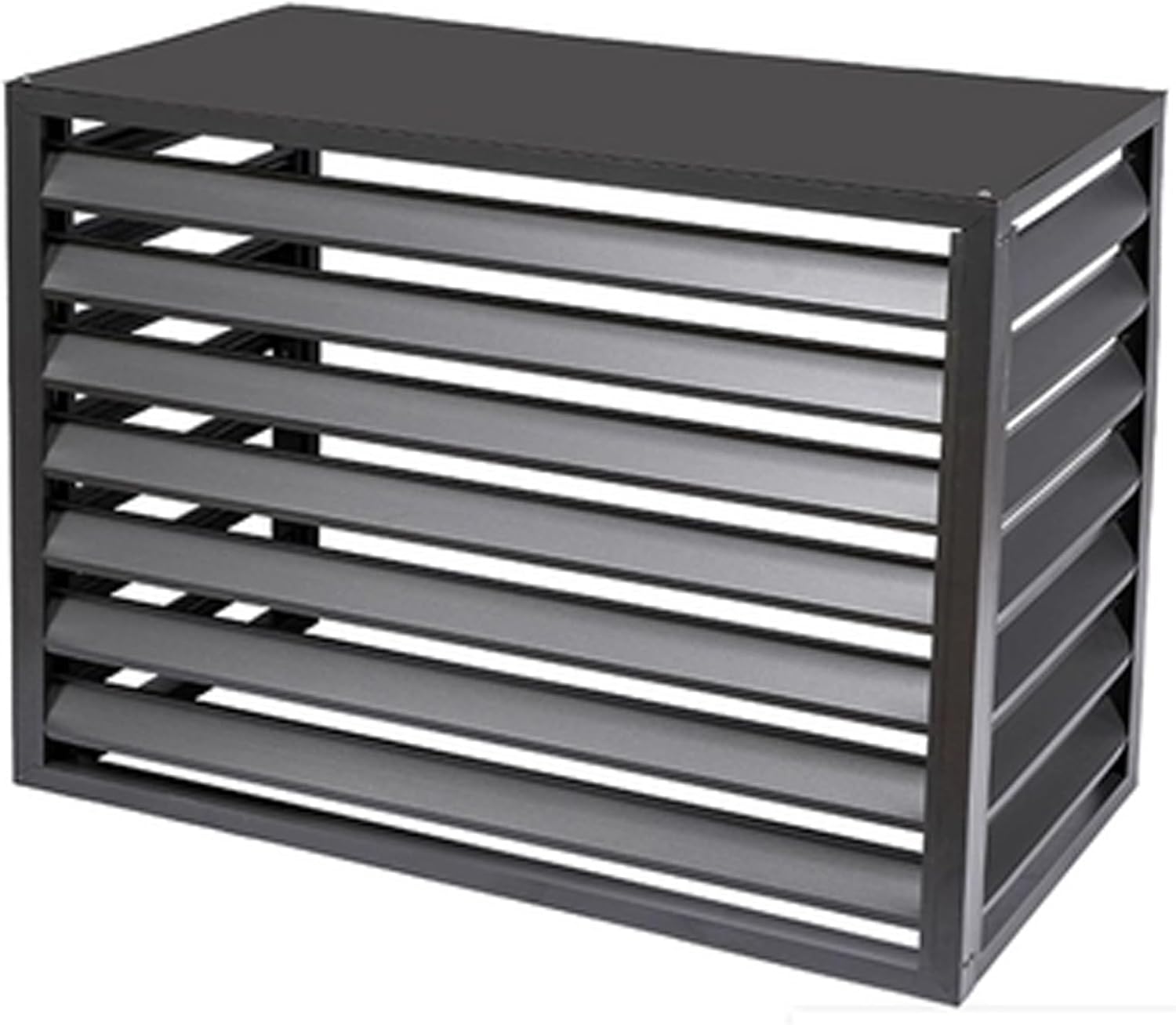GENERIC Housse De Climatiseur Extérieur En Alliage D'aluminium Durable Et Couvercle De Poubelle - Parfait Pour Les Patios, Terrasses, Restaurants, Cafés - Résistant Aux Intempéries, Design élégant (couleur