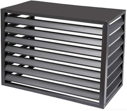 GENERIC Housse De Climatiseur Extérieur En Alliage D'aluminium Durable Et Couvercle De Poubelle - Parfait Pour Les Patios, Terrasses, Restaurants, Cafés - Résistant Aux Intempéries, Design élégant (couleur