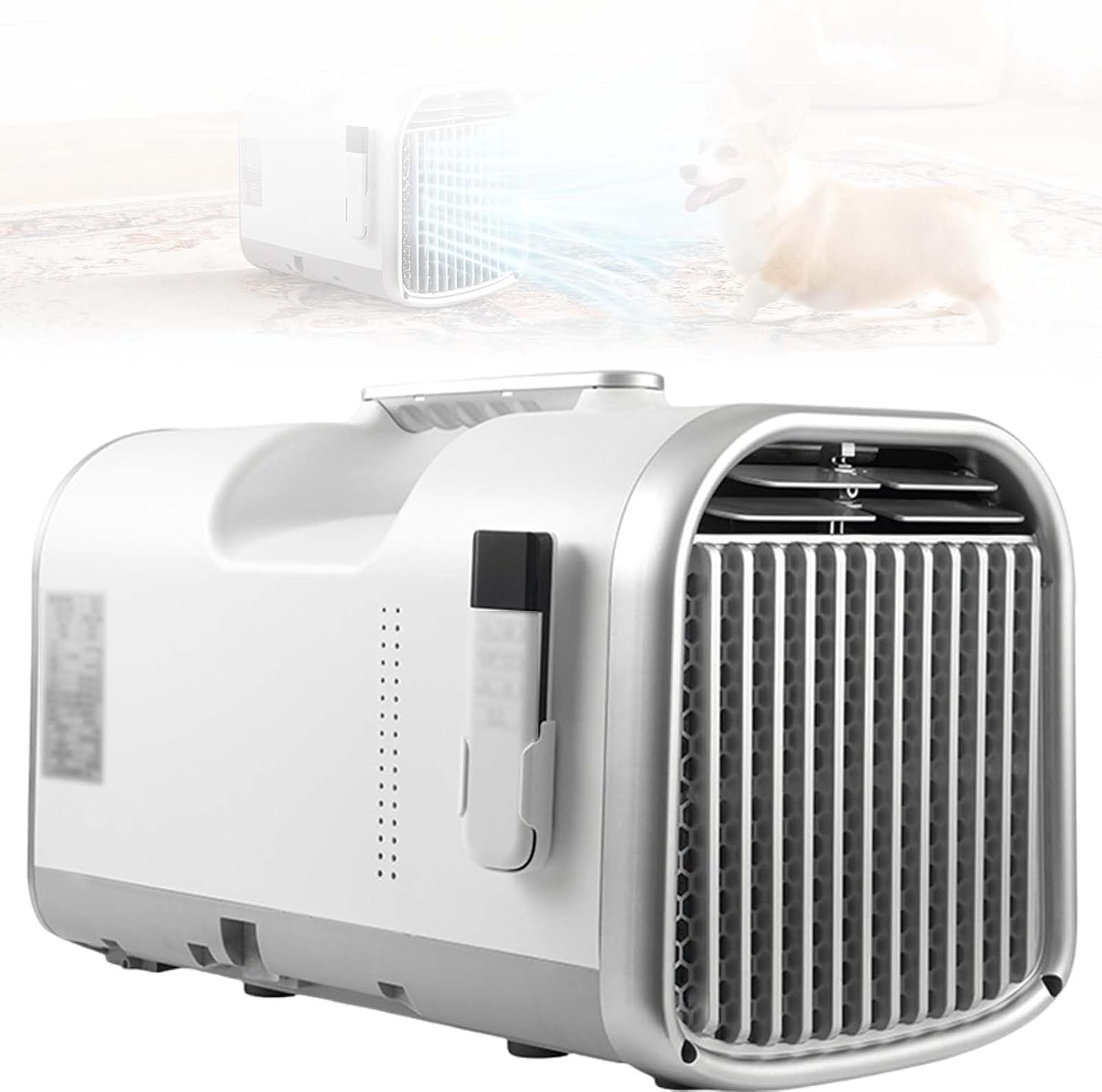  Unité De Climatisation Portable Pour Le Camping, 4400 BTU Refroidit à 16°C-32°C, Ventilateur De Déshumidificateur Silencieux, Refroidisseur D'évaporation Compact Pour Fourgonnette, Tente, VR, Petite P