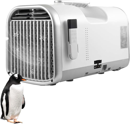  Portable AC Unit 5100 BTU Mini Refroidisseur Avec Télécommande, Mode Veilleuse Silencieuse, évaporation Automatique, Temp Réglable 61-90F Pour Camping Tente RV Petite Pièce Intérieure Extérieure