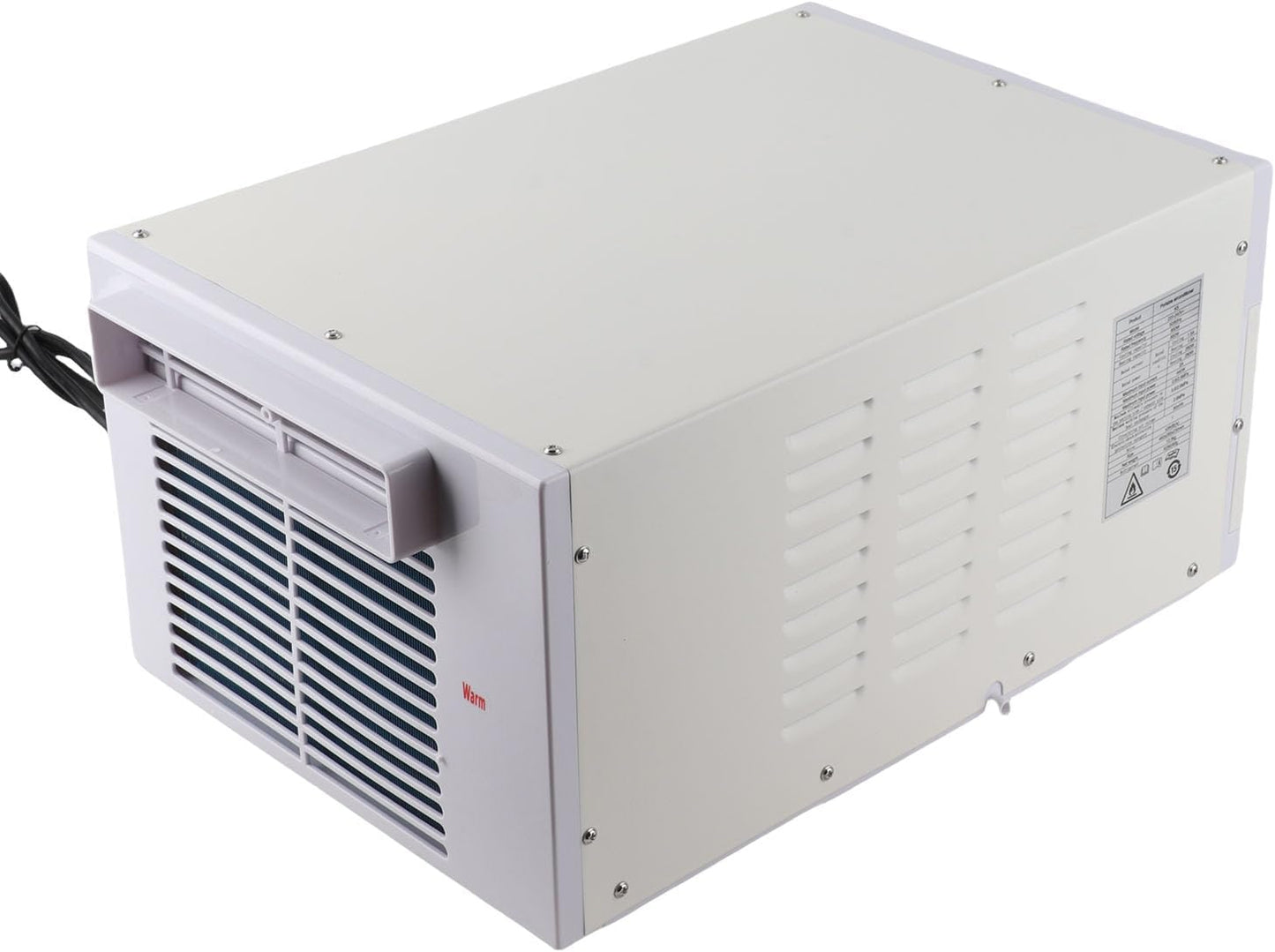  Climatiseur Portable, Unité De Refroidissement Et De Chauffage Compacte De 280 W Avec Télécommande à écran Tactile, Mode Veille à Faible Bruit, Pour Petite Pièce, Dortoir, (Prise UE 220V)