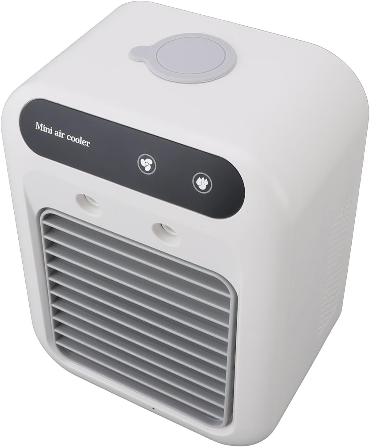  SUNGOOYUE Climatiseur Portable, Mini Ventilateur AC ABS Avec Batterie Rechargeable De 1200 MAh, Réservoir De 500 Ml, Chargement USB, Refroidisseur Personnel Silencieux Pour La Maison, Le Bureau, La