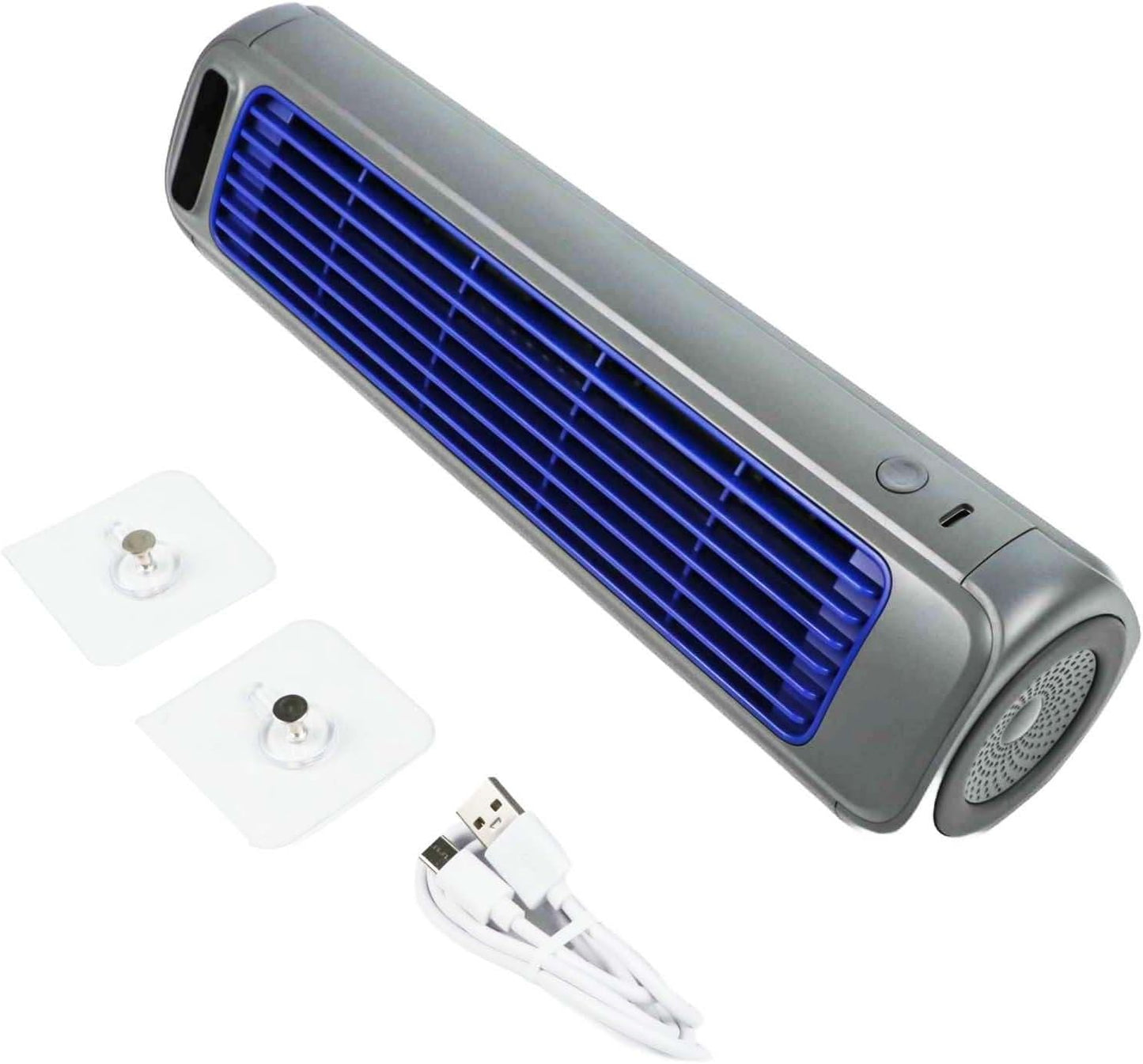  Ventilateur De Climatiseur Portable Avec Câble 3 Vitesses De Vent Pour La Maison, Le Bureau, La Chambre à Coucher (noir)